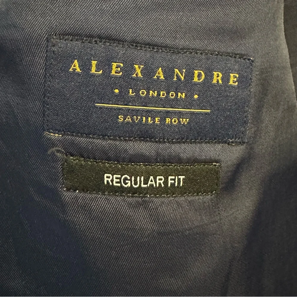 Alexandre London England Blazer 44R Grey Cotton Regular Fit Sport Coat Jacket‎